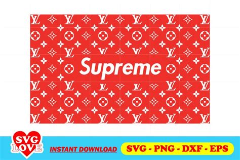 louis vuitton supreme svg|louis vuitton svg for tumblers.